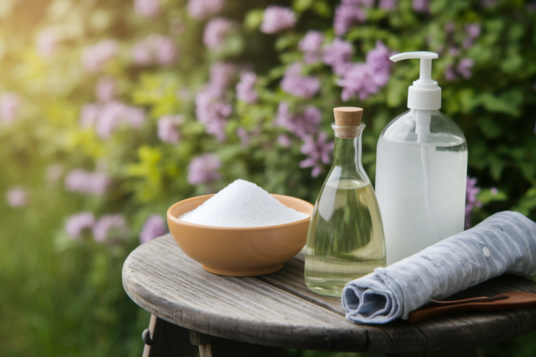 Désherbant Naturel Vinaigre, Sel et Produit Vaisselle : Recette Efficace et Écologique