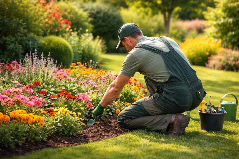 jardinier-dos-fleurs-couleur-arbustes