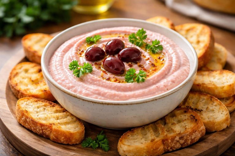 bol-taramasalata-olives-persil-pain-grille