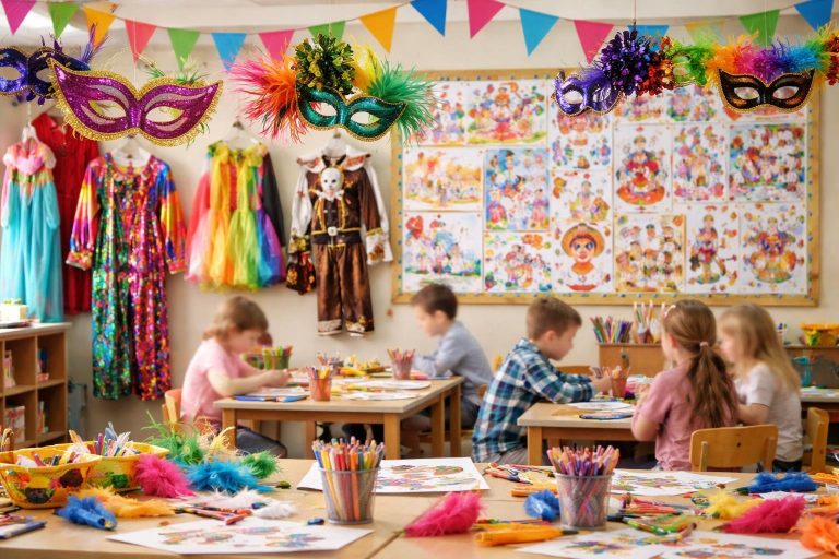 salle-classe-carnaval-dessins-enfants