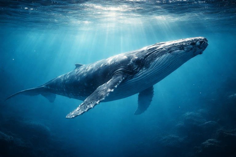 baleine-nage-imensite-eau-lumiere